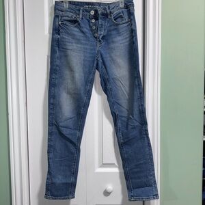 American Eagle Outfitters Women's Classic Blue Straight Leg Jeans